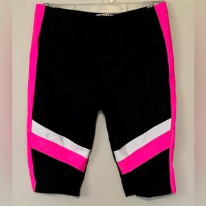 Womens Black and Pink Bike/Athletic Shorts  Sz M
